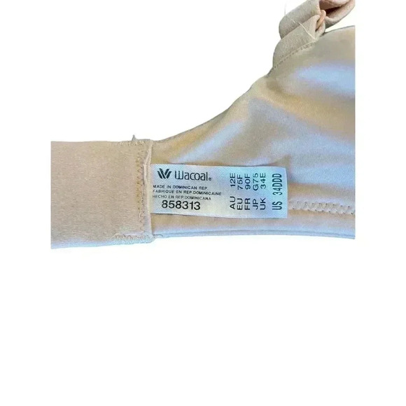 Wacoal Push-Up Bra Sand Size 34DDD - Picture 5 of 8